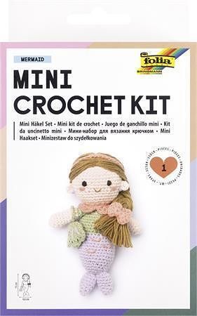 Sada na háčkování, mořská panna, mini (nová edice), FOLIA 23923