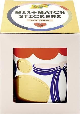 Samolepky "Mix + Match", středomořské motivy, v roli, 380 ks, FOLIA 27403