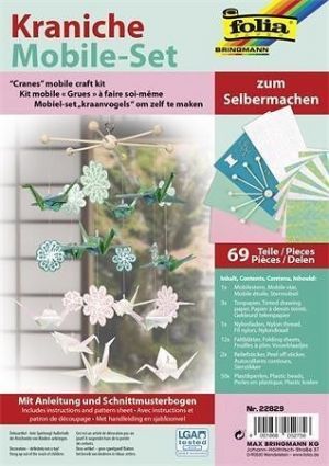 Creative craft set, hanging decoration, FOLIA, cranes