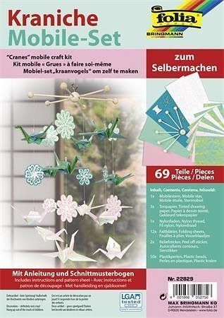 Creative craft set, hanging decoration, FOLIA, cranes