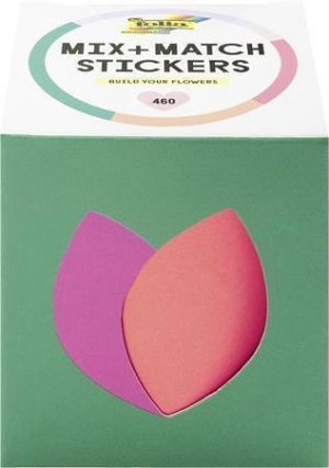 Samolepky "Mix + Match", květinové motivy, v roli, 460 ks, FOLIA 27402
