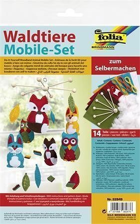 Creative craft set, hanging decoration, FOLIA, forest animals