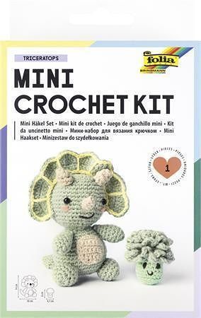 Sada na háčkování, dinosaurus, mini (nová edice), FOLIA 23925