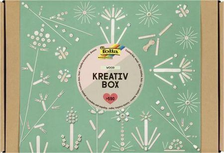 Creative craft set, wooden materials, FOLIA