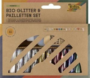 Creative glitter and sequin set, 10 pcs, FOLIA