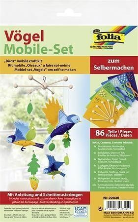 Creative craft set, hanging decoration, FOLIA, birds