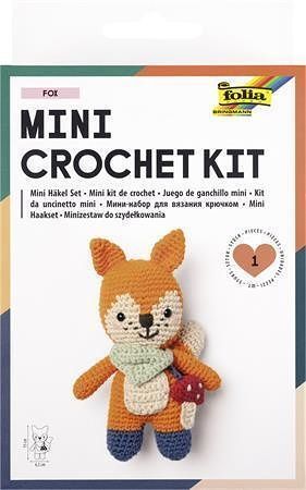Sada na háčkování, liška, mini (nová edice), FOLIA 23924