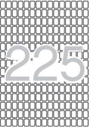 Etikety, zaoblené rohy, 8x12 mm, 3375 ks/bal., A5, APLI - 15 listů