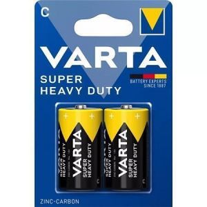 Baterie "Super Heavy Duty", Typ C - R14, 2 ks, VARTA 2014101412