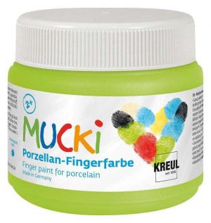 Prstová barva na porcelán "MUCKI", zelená, 150 ml, KREUL
