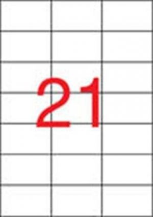 Etiketa, ILC, 70x42,4 mm, třířadé, 2100 ks/bal., APLI - 100 listů