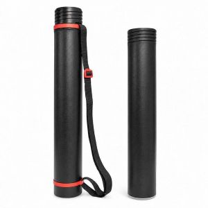 Tubus Premium, extra dlouhý, 80 × 1200–1600 mm, PE, černá, RUMOLD