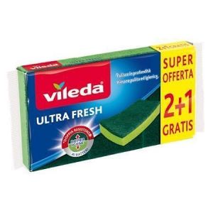 Houba na nádobí "Ultra Fresh", zelená, 2+1 ks, VILEDA F17687