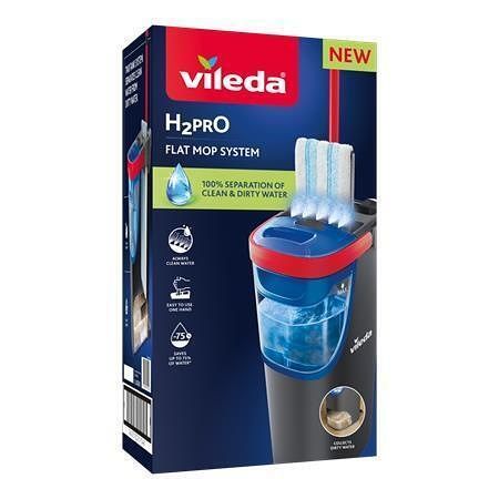 Plochý mop "H2PrO", vertikální, sada, VILEDA