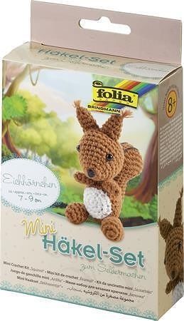 Sada na háčkování, veverka, mini, FOLIA 23909