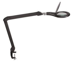 Stolní lampa "Makro", černá, LED, zvětšovací sklo, držák, MAUL 8263390
