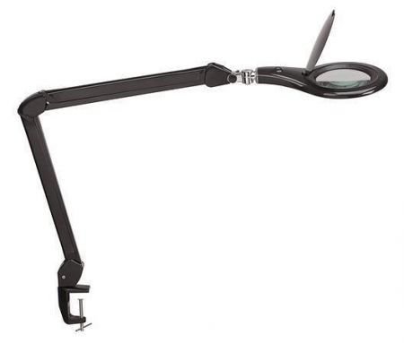 Stolní lampa "Makro", černá, LED, zvětšovací sklo, držák, MAUL 8263390