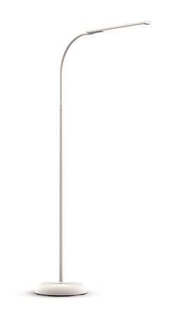 Stojací lampa "Pirro", bílá, LED, stmívatelná, kancelářská, MAUL