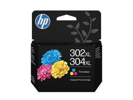B7RT8AE Inkoustová cartridge HP 302XL/304XL, do tiskárny Deskjet 2620, barevná, 300 stran,