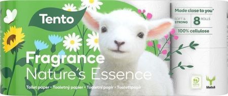 Toaletní papír "Nature`s Essence", 8 rolí, 3-vrstvý, TENTO 233409