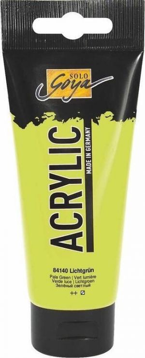 Akrylová barva "SOLO GOYA", Light Green, 100 ml v tubě, KREUL
