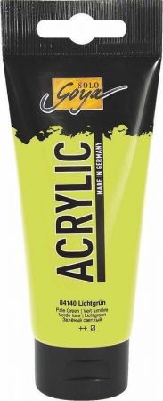 Akrylová barva "SOLO GOYA", Light Green, 100 ml v tubě, KREUL