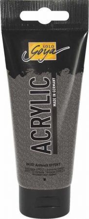 Akrylová barva "SOLO GOYA", Anthracite Effect, 100 ml v tubě, KREUL