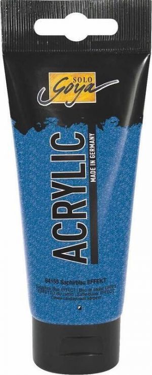 Akrylová barva "SOLO GOYA", Saphire Blue Effect, 100 ml v tubě, KREUL