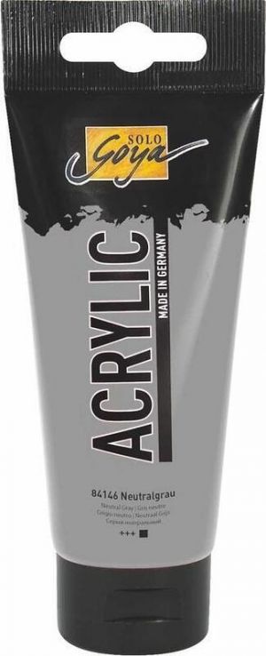 Akrylová barva "SOLO GOYA", Neutral Gray, 100 ml v tubě, KREUL