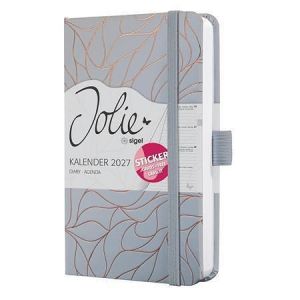 Diář "Jolie", Twilight Grey, A6, týdenní, 2027, tvrdé desky, SIGEL 7J364