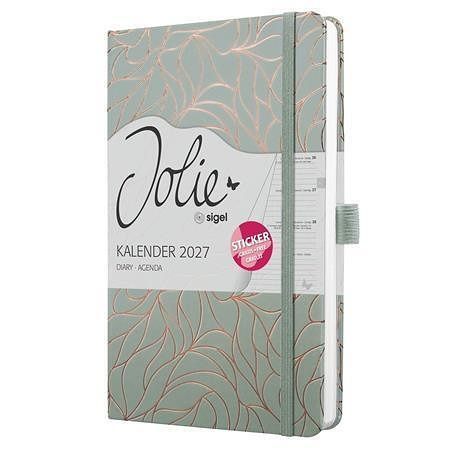 Diář "Jolie", Twilight Green, A5, týdenní, 2027, tvrdé desky, SIGEL 7J365