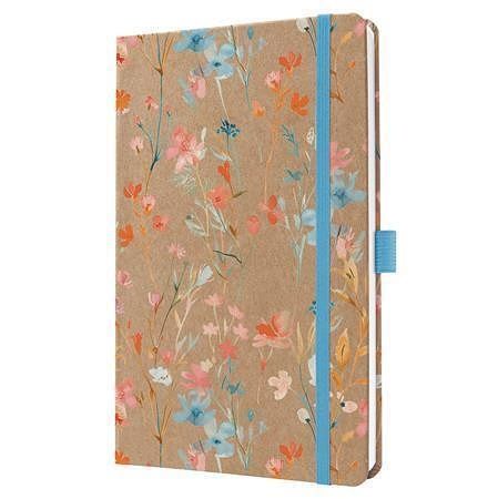 Diář "Jolie", Blue Floral Serenity, A5, týdenní, 2027, tvrdé desky, SIGEL 7J807