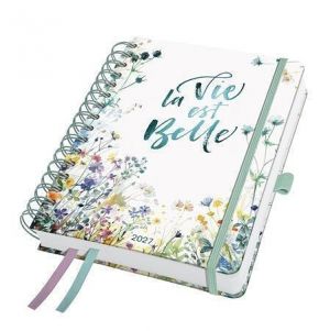 Spirálový diář "Jolie", Summer Tangle, A5, týdenní, 2027, tvrdé desky, SIGEL 7J607