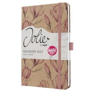 Diář "Jolie", Magnolia Dreams, A5, týdenní, 2027, tvrdé desky, SIGEL 7J813
