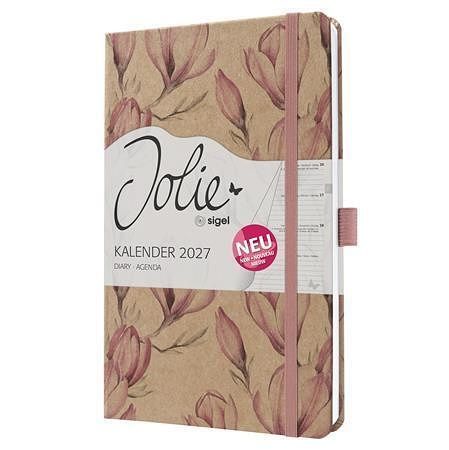 Diář "Jolie", Magnolia Dreams, A5, týdenní, 2027, tvrdé desky, SIGEL 7J813