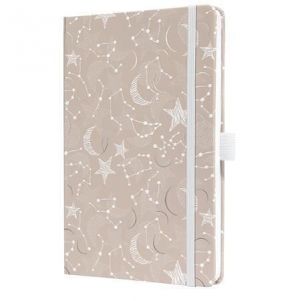 Diář "Jolie", Cosmic Fantasy Beige, A5, týdenní, 2027, tvrdé desky, SIGEL 7J349