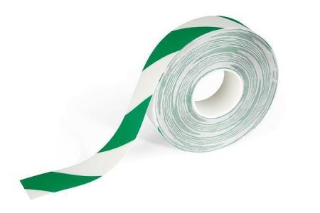 Bezpečnostní páska "DURALINE", zelená/bílá, 50 mm x 30 m, 0,7 mm, DURABLE 1726131