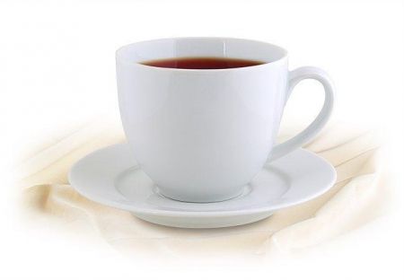 Čajový set, porcelánový, 38 cl, ROTBERG "Basic", bílý