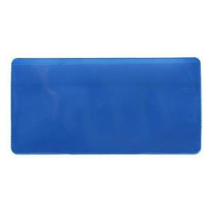 Logistická kapsa, modrá, samolepicí, 160 x 80 mm, PVC, DJOIS F200058 - 50 kusů