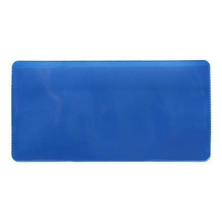 Logistická kapsa, modrá, samolepicí, 160 x 80 mm, PVC, DJOIS F200058 - 50 kusů