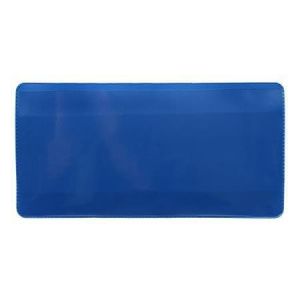 Logistická kapsa, modrá, magnetická, 160 x 80 mm, PVC, DJOIS F200056 - 50 kusů