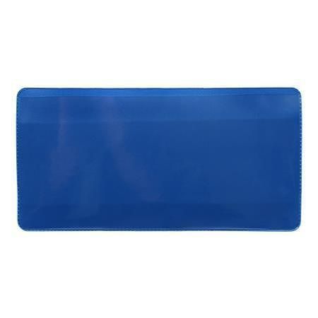 Logistická kapsa, modrá, magnetická, 160 x 80 mm, PVC, DJOIS F200056 - 50 kusů