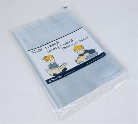 Obal na knihu, A4, PP, průhledný, PANTA PLAST - 10 kusů
