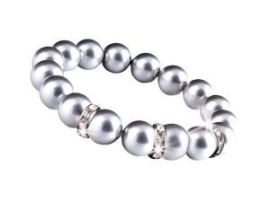 Náramek SWAROVSKI® Crystals, 3 kroužky s křišťály, 10 mm, ART CRYSTELA