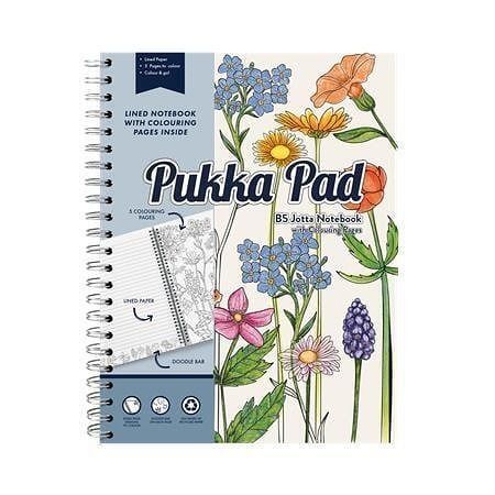 Spirálový sešit "Jotta Notebook", B5, linkovaný, 100 listů, listy k vybarvení, PUKKA PAD 2