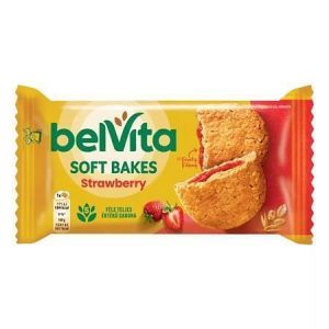 Sušenky "SOFT BAKES", s jahodovou náplní, 50 g, BELVITA 4048455
