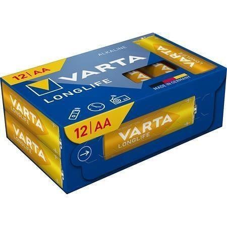 Baterie "Longlife", AA, 12 ks, bez plastu, VARTA 4106301132