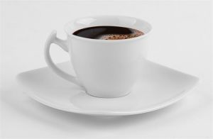 Čajový set "Quadrato", bílá, porcelán, podšálek čtvercový, 25 cl, ROTBERG - 6 kusů