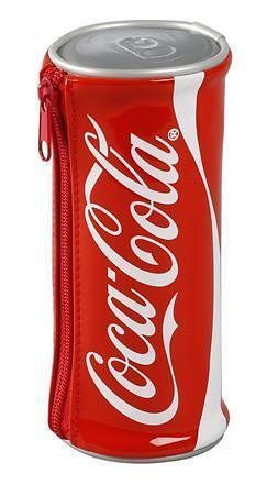 Penál "Coca-Cola", červená, se zipem, VIQUEL