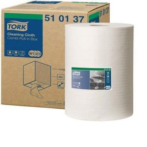 510137 Čistící utěrky na rozpouštědla "Premium Multipurpose", bílá, TORK